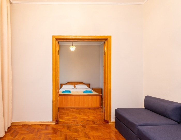 Семейный 4-мест. 2-комн. стандарт без б. корп. Лазурный - Отель «Страна души» Сухум